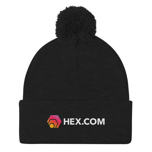 HEX.com Pom Pom Beanie