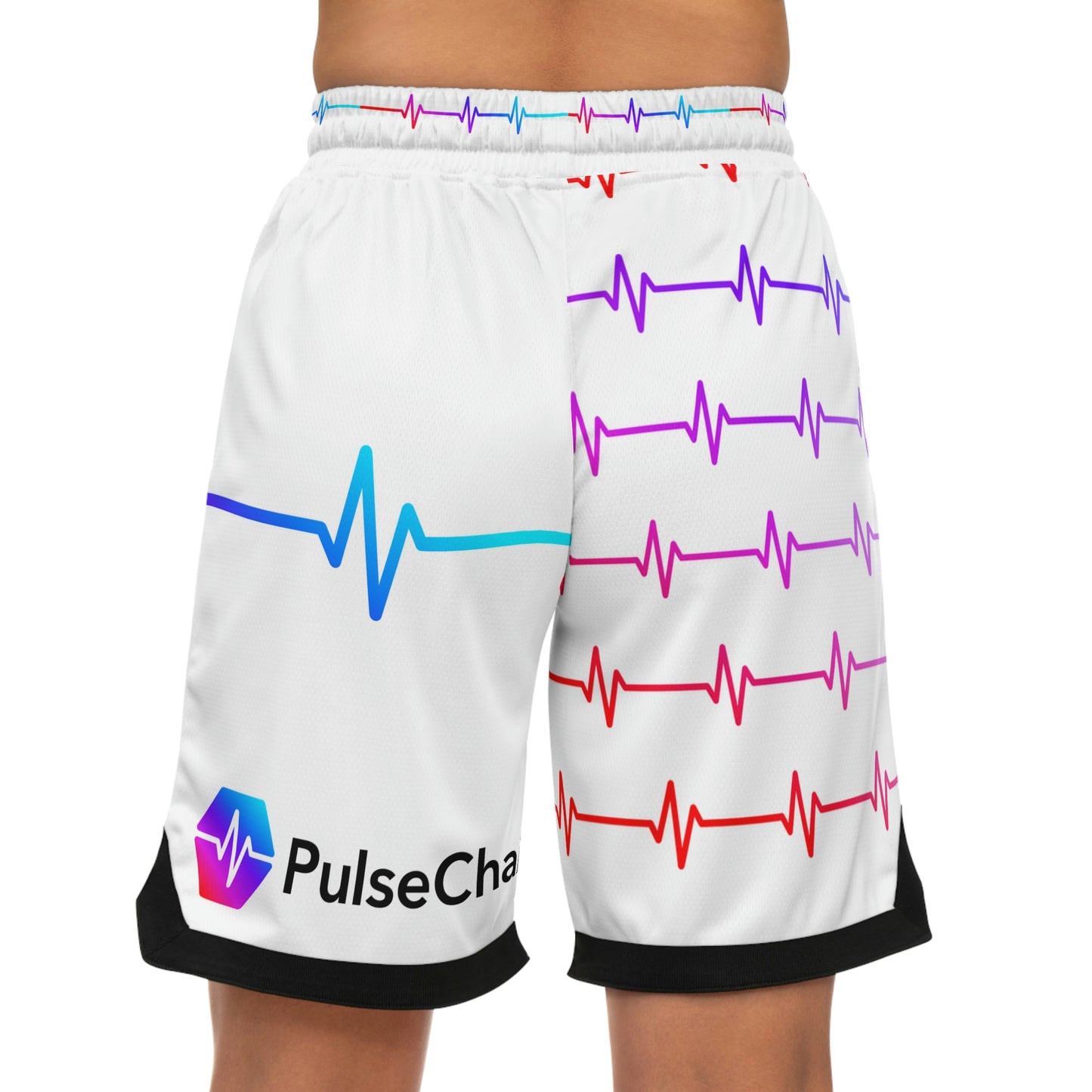 PulseChain w/ HEX & PLSX "in pocket" Basketball Rib Shorts